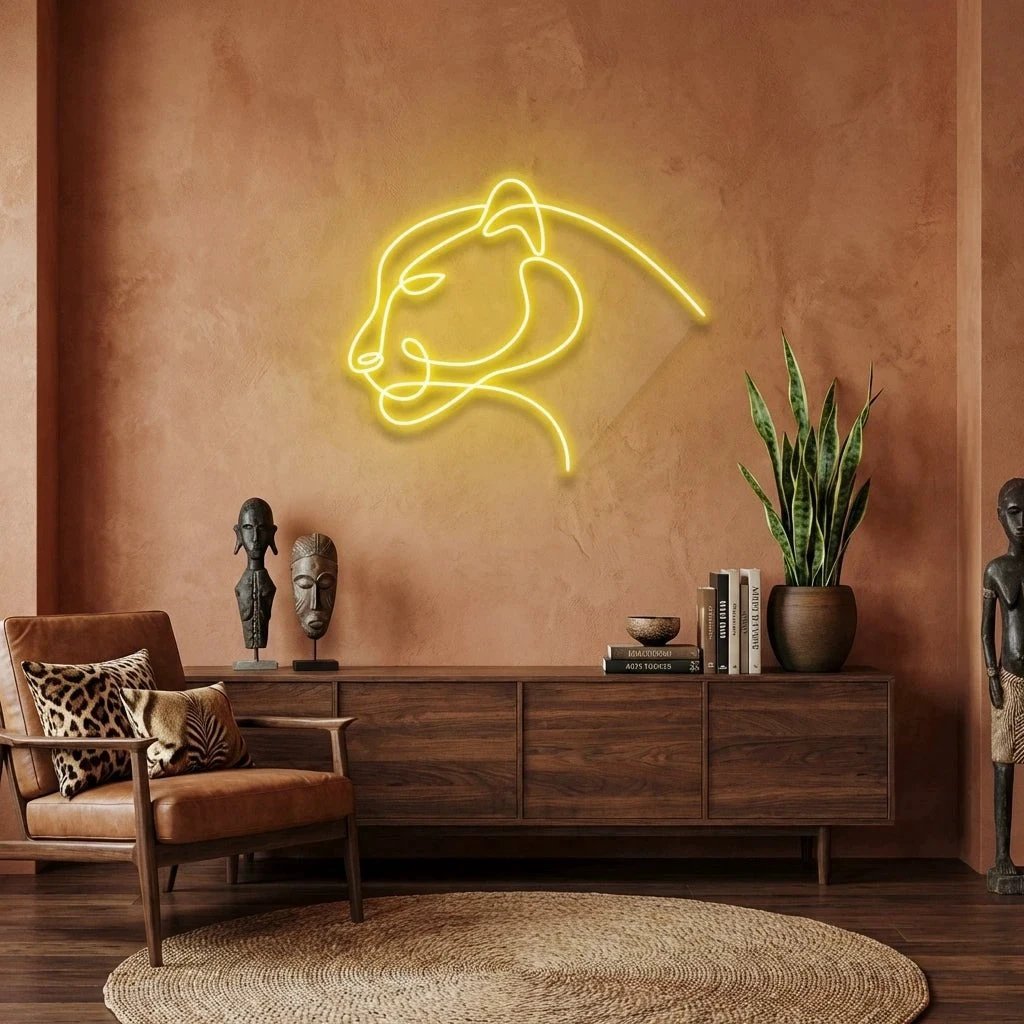 Jaguar Cat Led Neon Sign Light