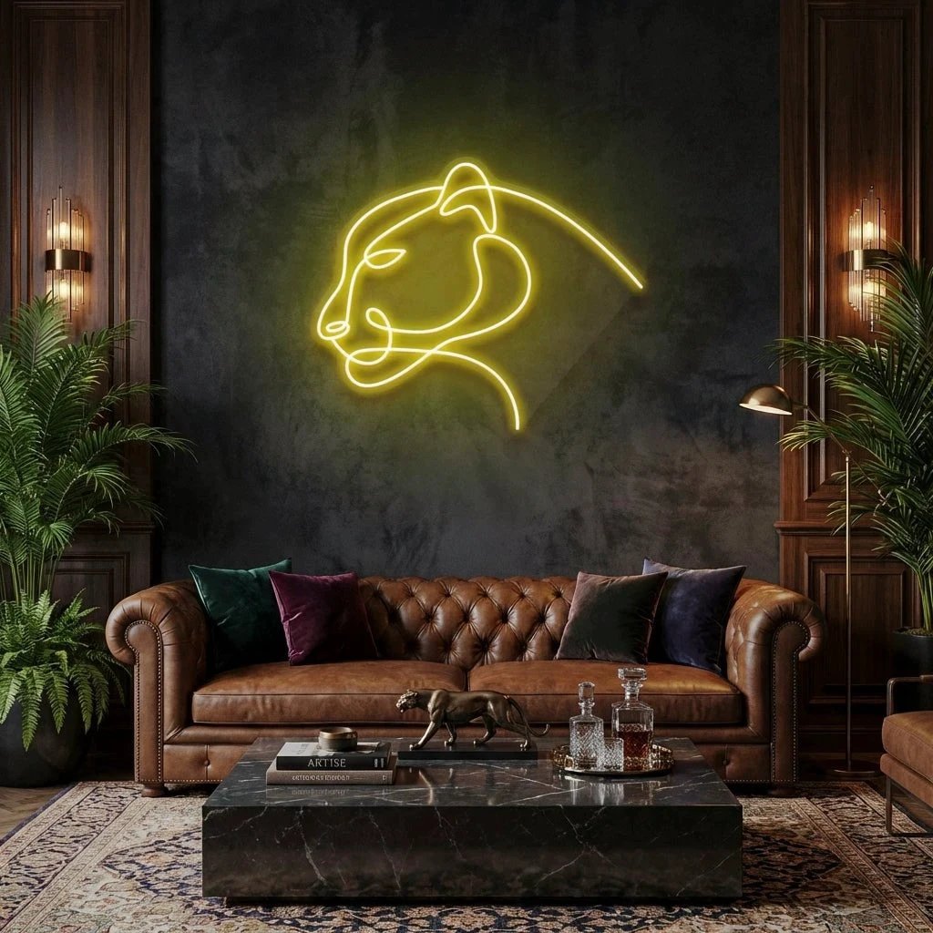 Jaguar Cat Led Neon Sign Light