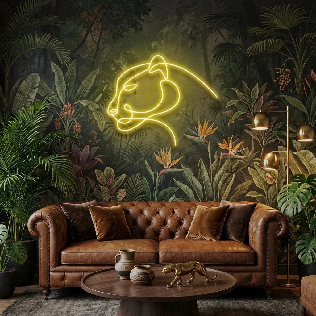 Jaguar Cat Led Neon Sign Light