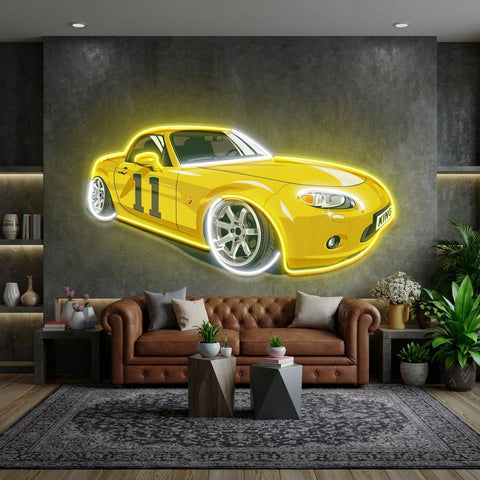 Japanese Old Drift Car LED Neon Sign Light Pop Art