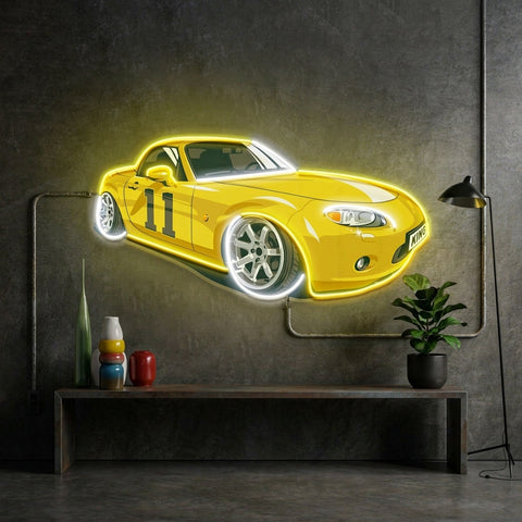 Japanese Old Drift Car LED Neon Sign Light Pop Art