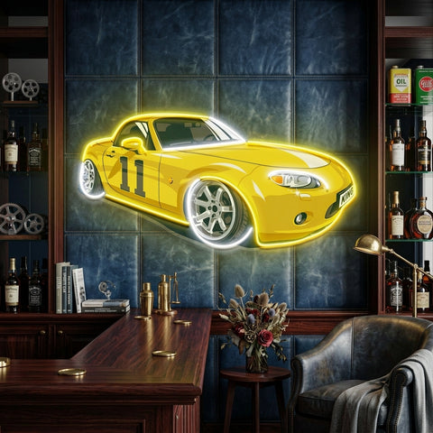 Japanese Old Drift Car LED Neon Sign Light Pop Art
