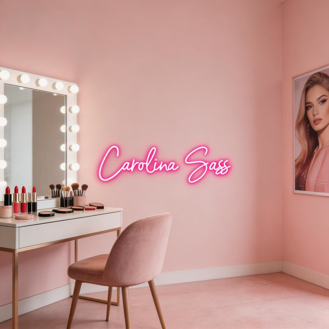 Custom Neon: Carolina Sass