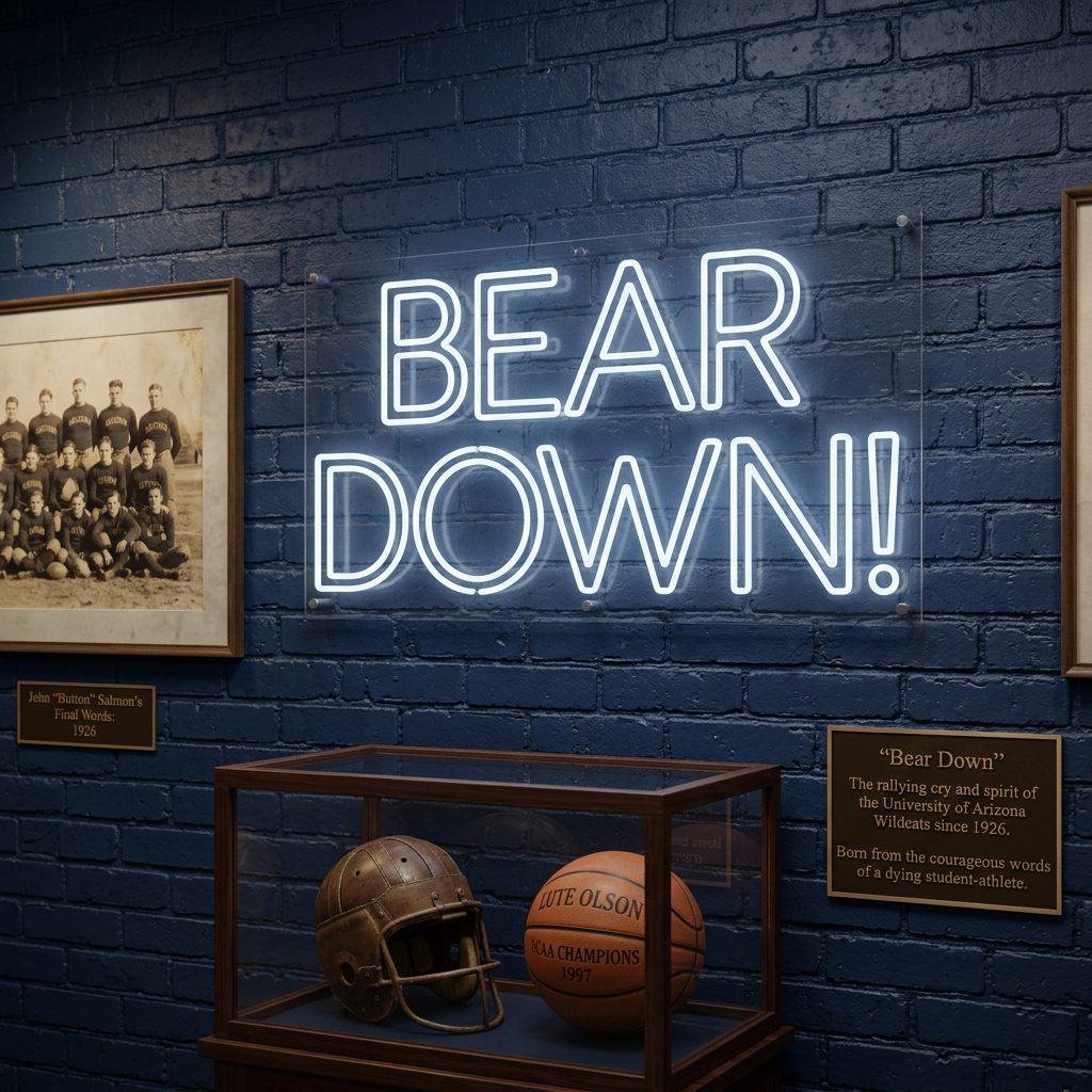 Custom Neon: BEAR DOWN!