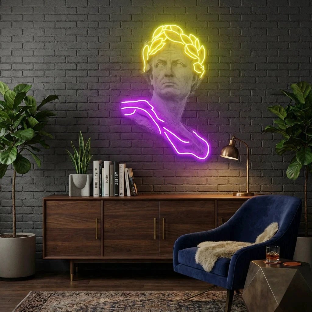 Julius Caesar Neon Artwork Led Neon Sign Light