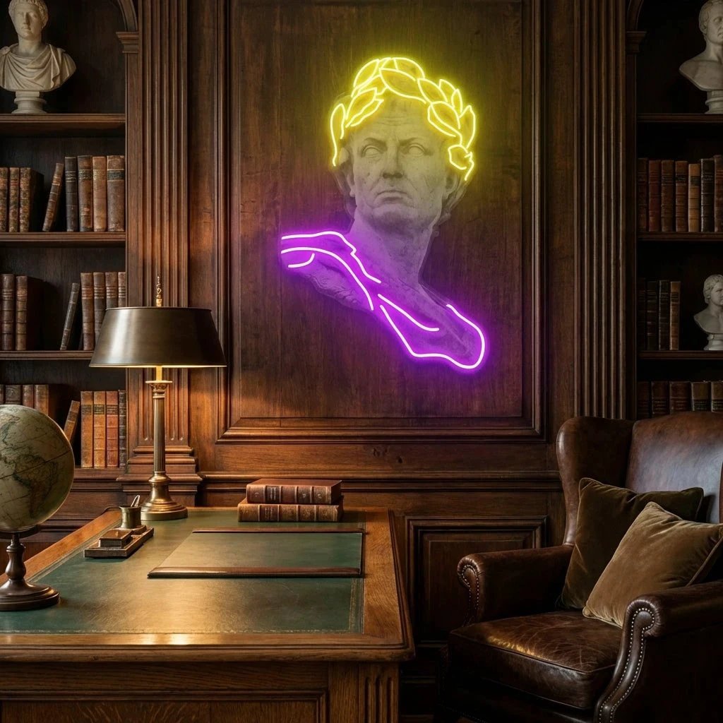 Julius Caesar Neon Artwork Led Neon Sign Light