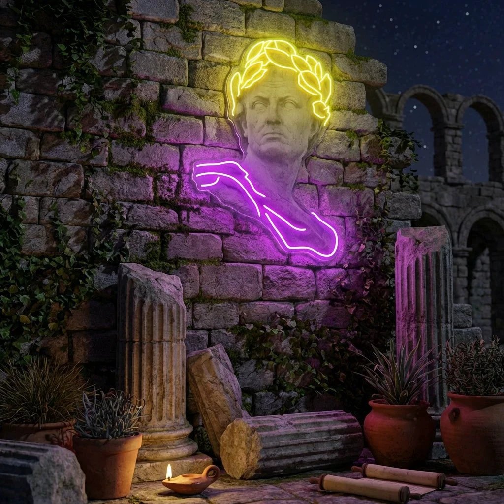 Julius Caesar Neon Artwork Led Neon Sign Light
