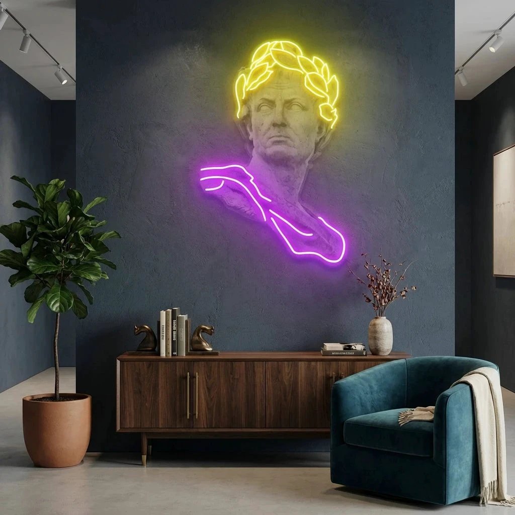 Julius Caesar Neon Artwork Led Neon Sign Light