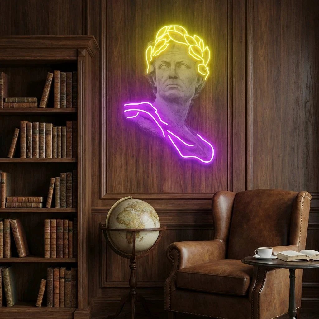 Julius Caesar Neon Artwork Led Neon Sign Light