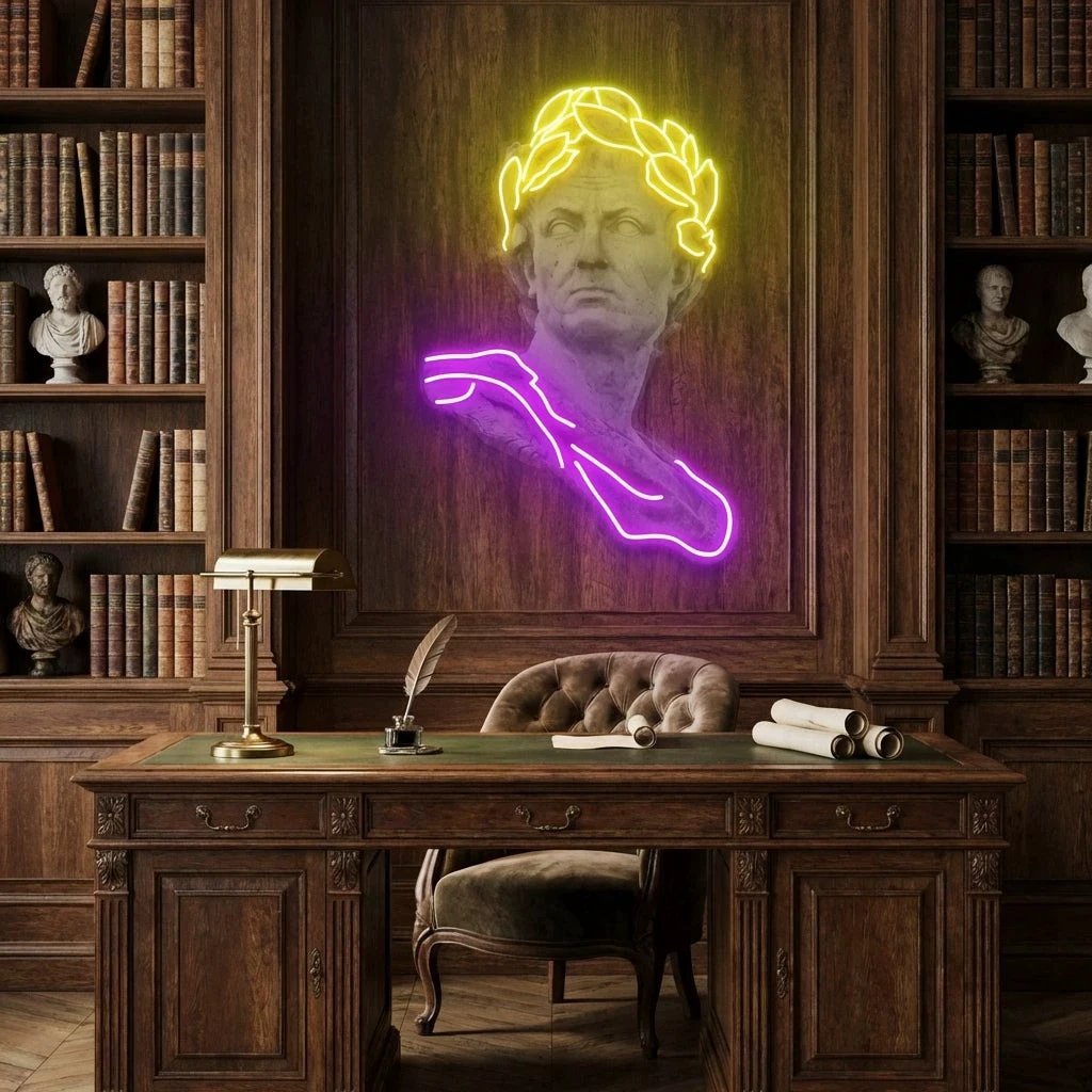 Julius Caesar Neon Artwork Led Neon Sign Light