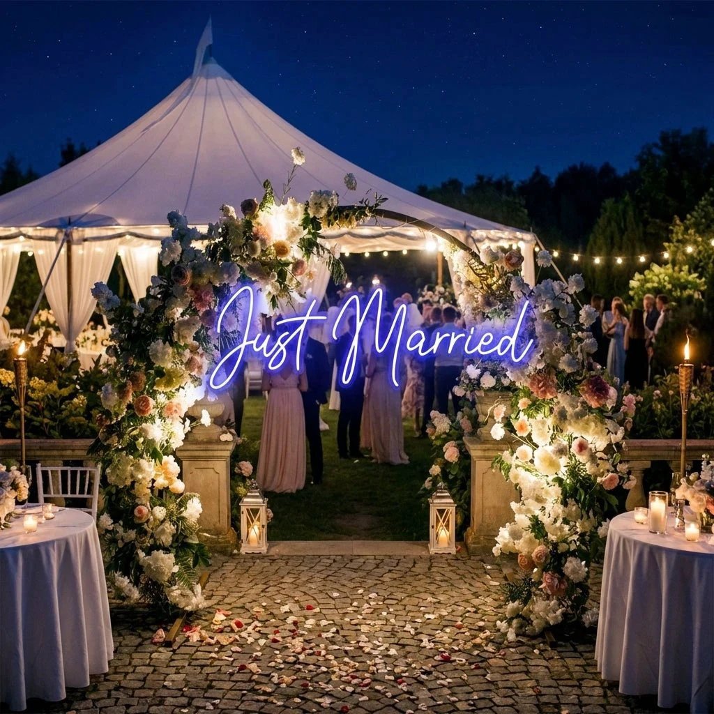 Just Married Led Neon Sign Light