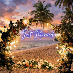 Just Married Led Neon Sign Light