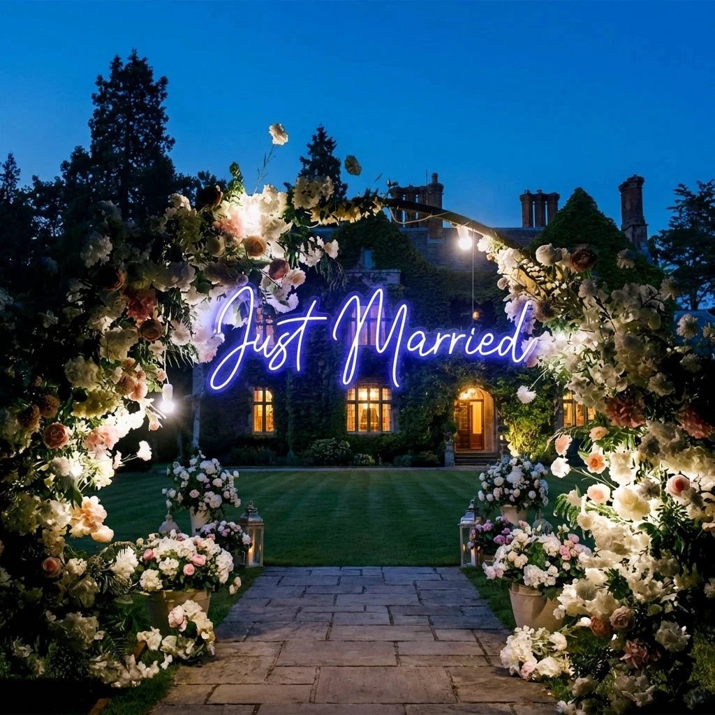 Just Married Led Neon Sign Light
