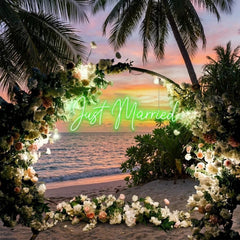 Just Married Led Neon Sign Light