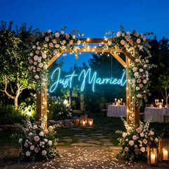 Just Married Led Neon Sign Light