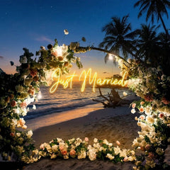 Just Married Led Neon Sign Light
