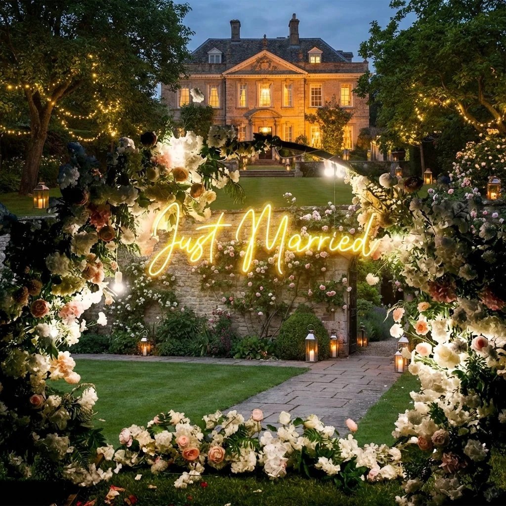 Just Married Led Neon Sign Light