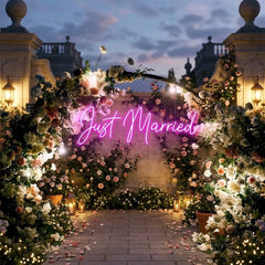 Just Married Led Neon Sign Light