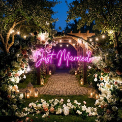 Just Married Led Neon Sign Light