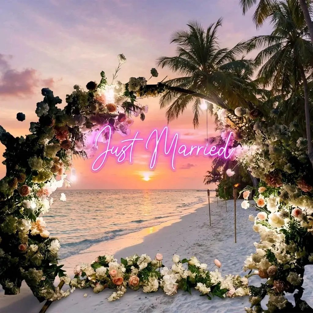 Just Married Led Neon Sign Light – view 6