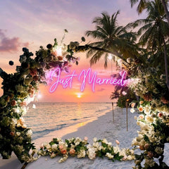Just Married Led Neon Sign Light