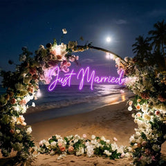 Just Married Led Neon Sign Light