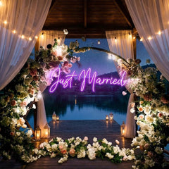 Just Married Led Neon Sign Light