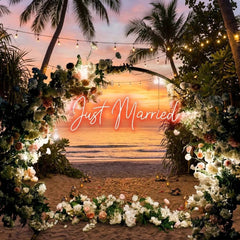 Just Married Led Neon Sign Light