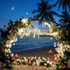 Just Married Led Neon Sign Light