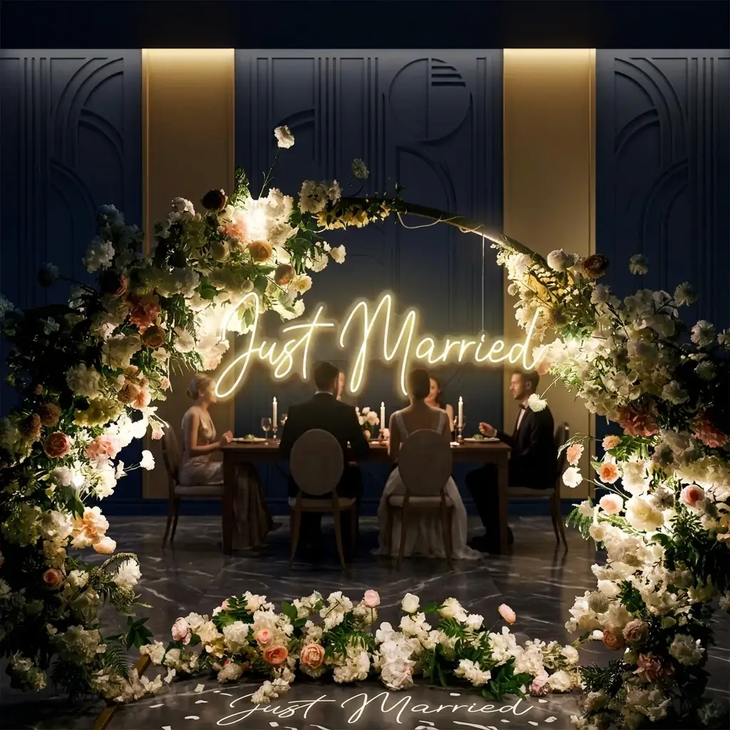 Just Married Led Neon Sign Light – Warm White – view 21
