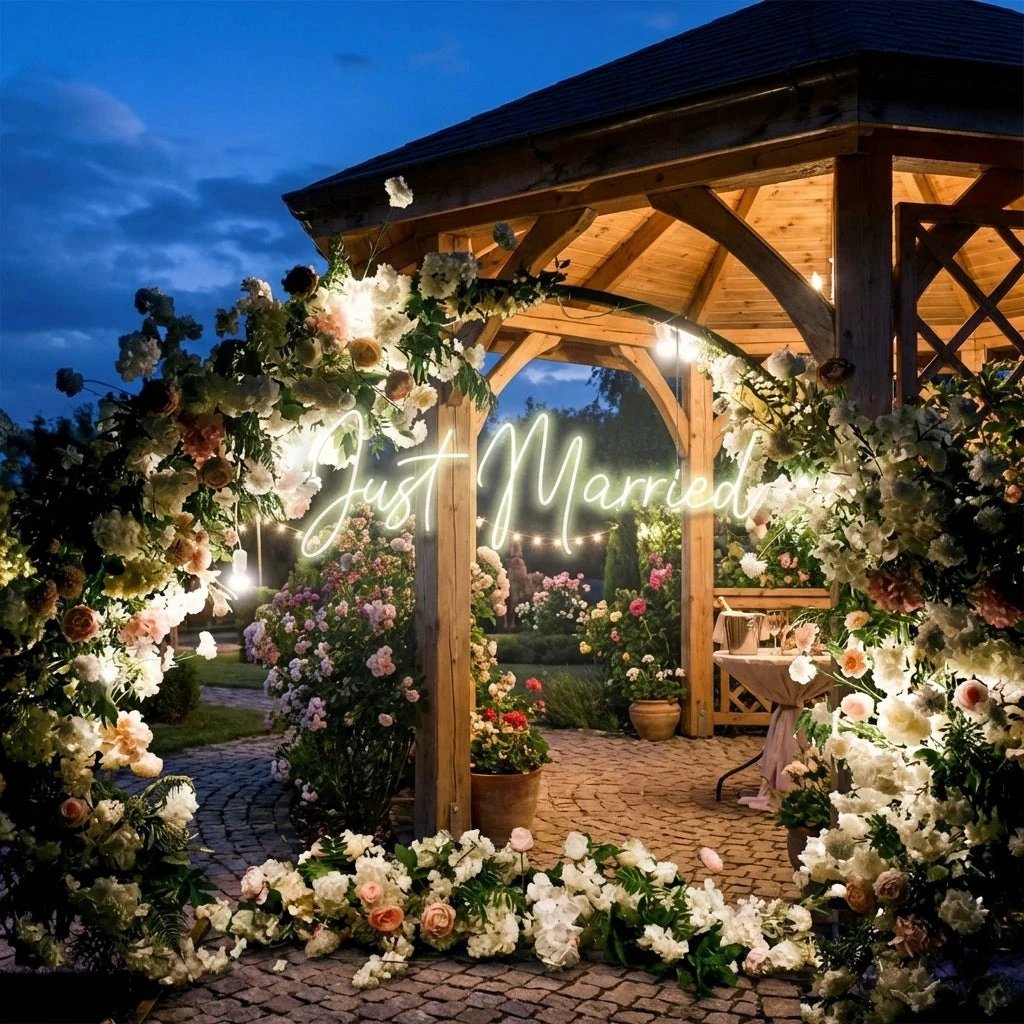 Just Married Led Neon Sign Light