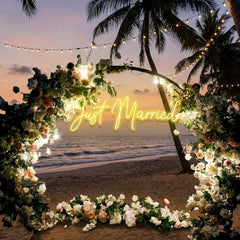 Just Married Led Neon Sign Light