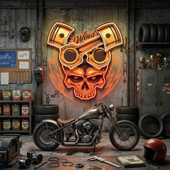 Just Enjoy The Ride Biker LED Neon Sign Light Pop Art