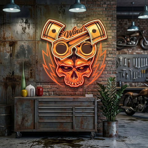 Just Enjoy The Ride Biker LED Neon Sign Light Pop Art