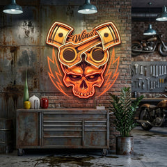 Just Enjoy The Ride Biker LED Neon Sign Light Pop Art