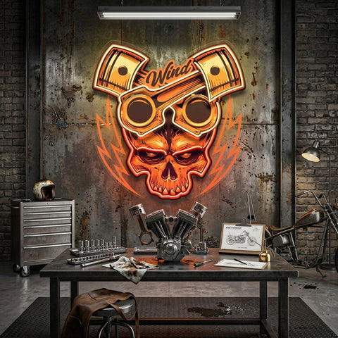 Just Enjoy The Ride Biker LED Neon Sign Light Pop Art