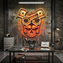 Just Enjoy The Ride Biker LED Neon Sign Light Pop Art