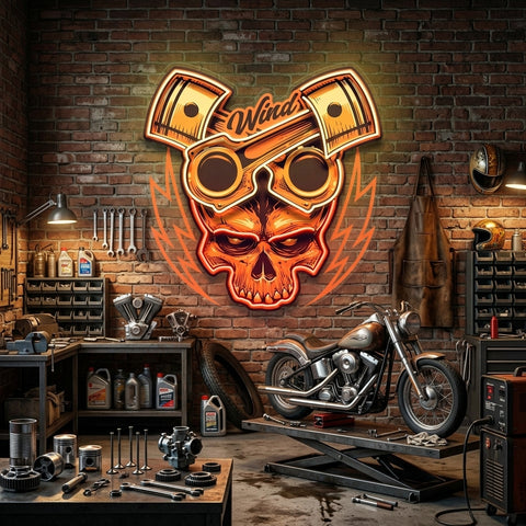Just Enjoy The Ride Biker LED Neon Sign Light Pop Art