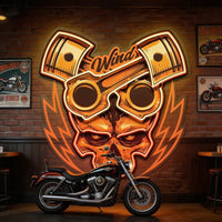 Just Enjoy The Ride Biker LED Neon Sign Light Pop Art