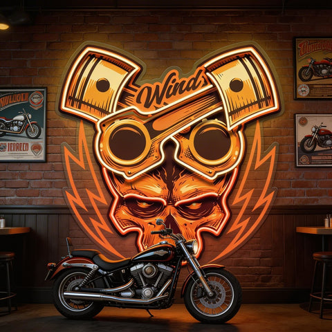 Just Enjoy The Ride Biker LED Neon Sign Light Pop Art