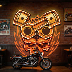 Just Enjoy The Ride Biker LED Neon Sign Light Pop Art