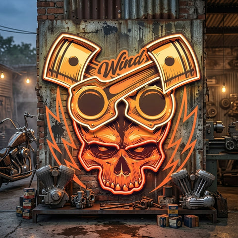 Just Enjoy The Ride Biker LED Neon Sign Light Pop Art