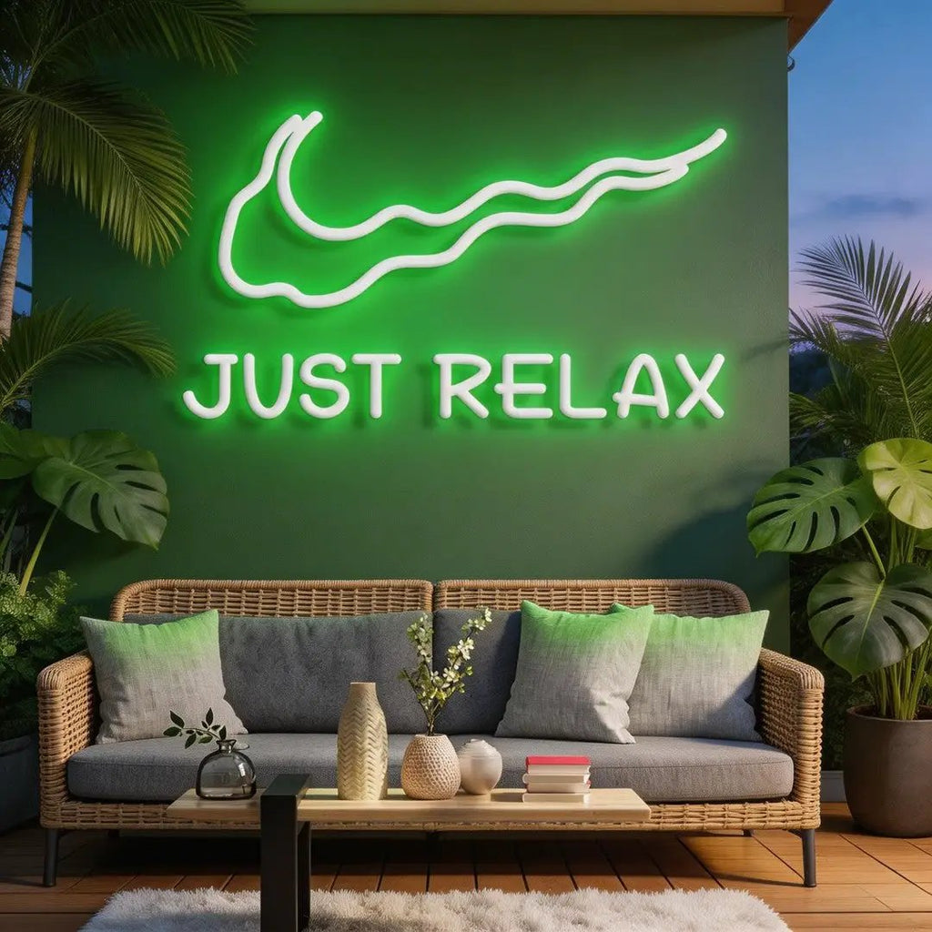 Just Relax Neon Sign