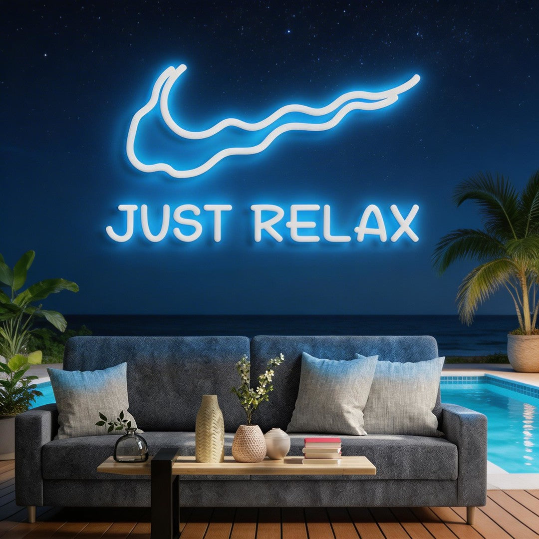 Just Relax Neon Sign