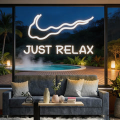 Just Relax Neon Sign