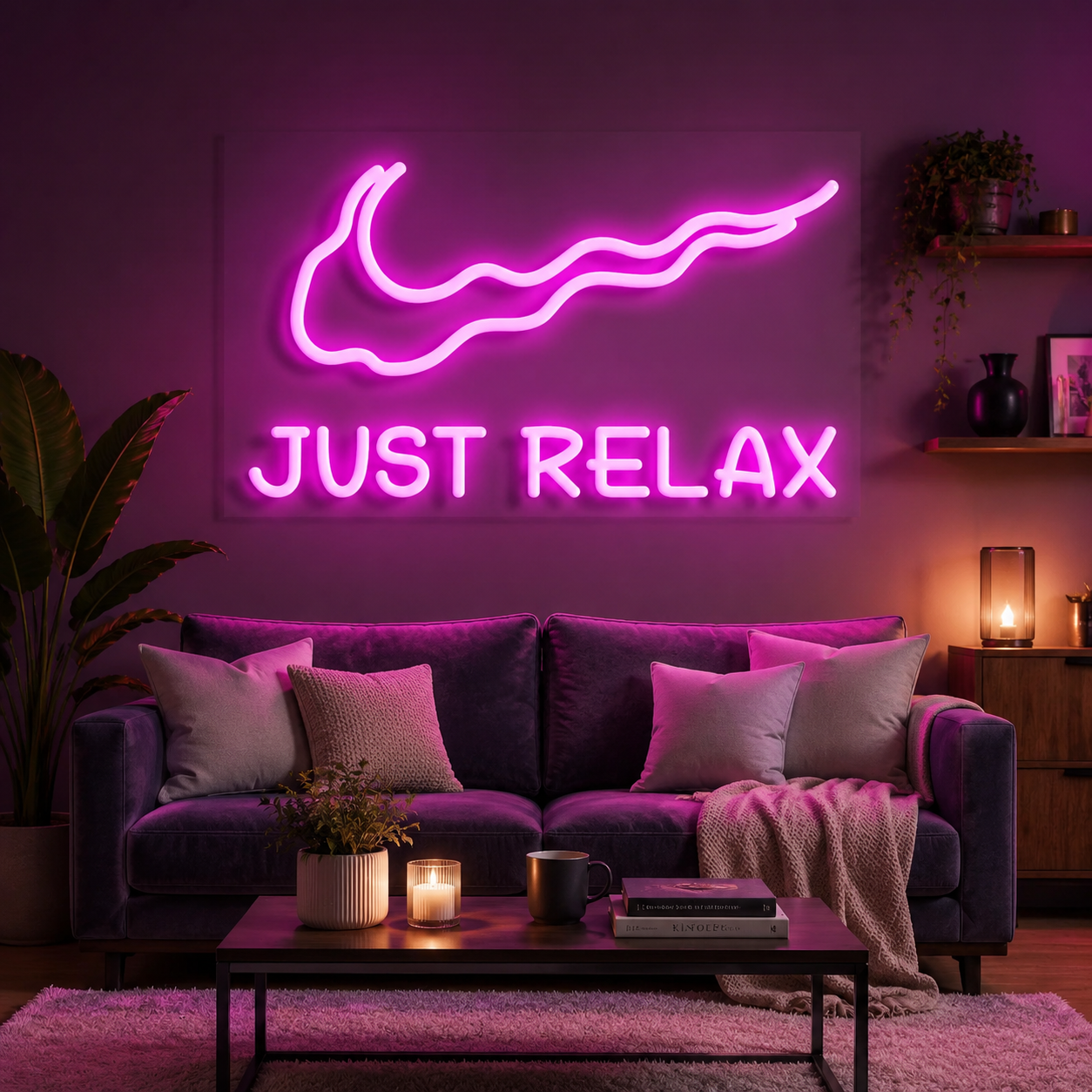 Just Relax Neon Sign