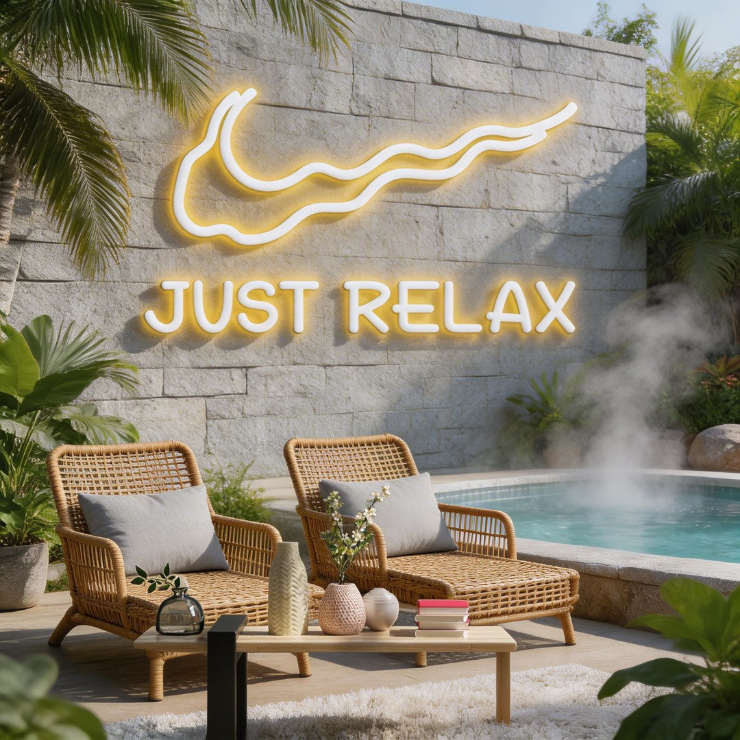 Just Relax Neon Sign