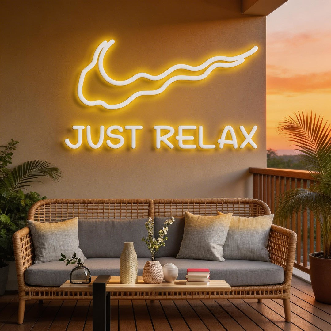 Just Relax Neon Sign