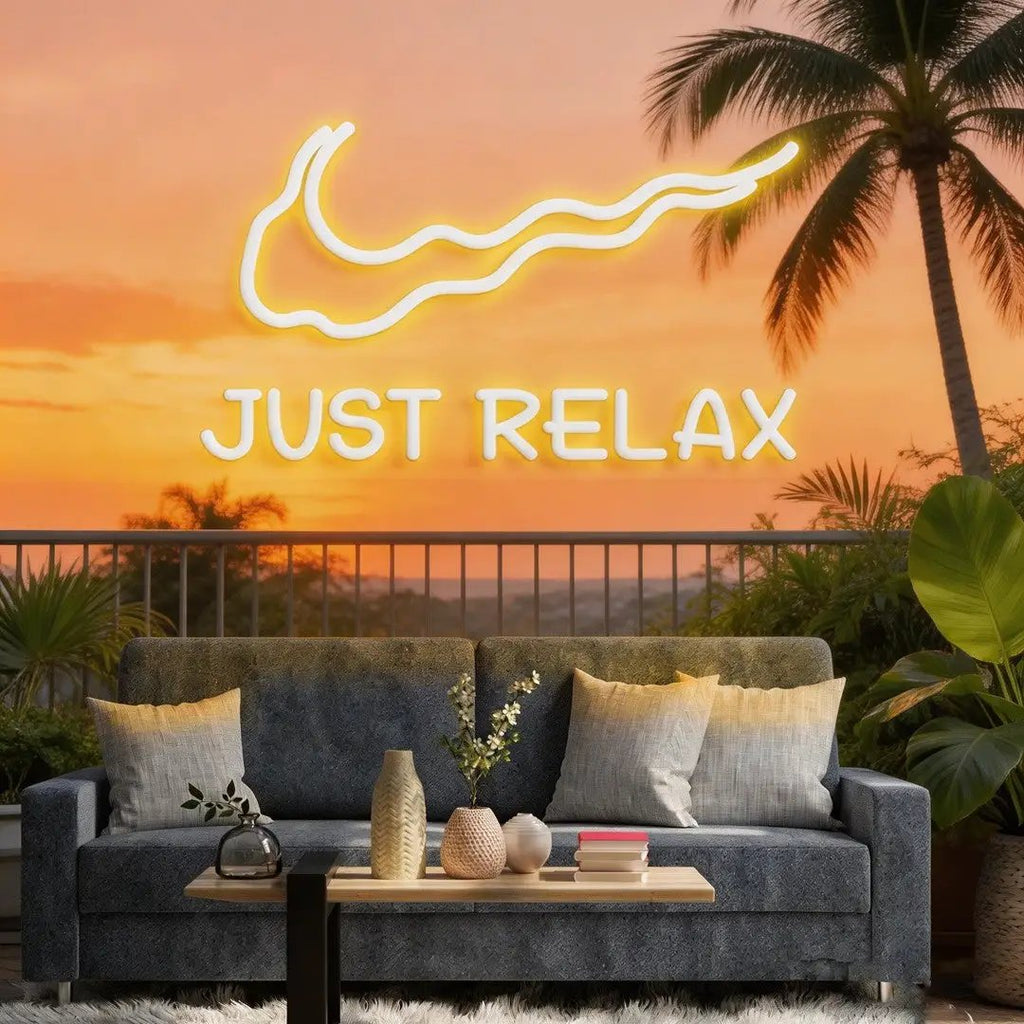 Just Relax Neon Sign