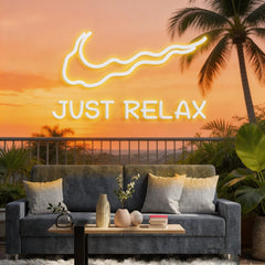 Just Relax Neon Sign